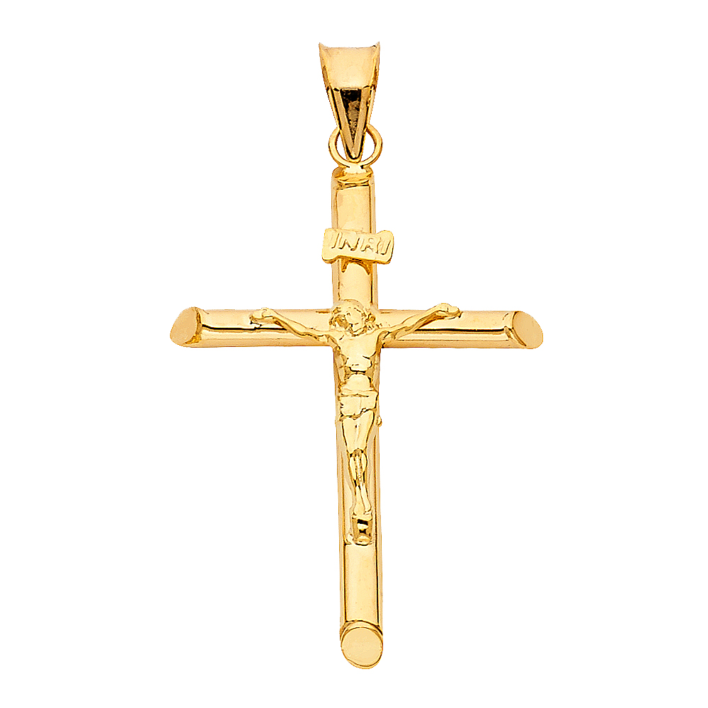 14k Gold Crucifix Pendant